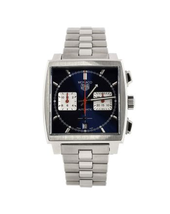 Monaco Calibre Heuer 02 Chronograph Automatic Watch Stainless Steel 39