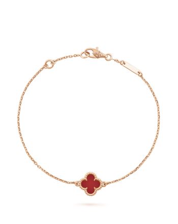 Van Cleef & Arpels Women's Sweet Alhambra Bracelet Red