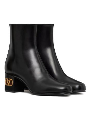 Valentino Garavani Heritage Calfskin Ankle Boot 60MM Black